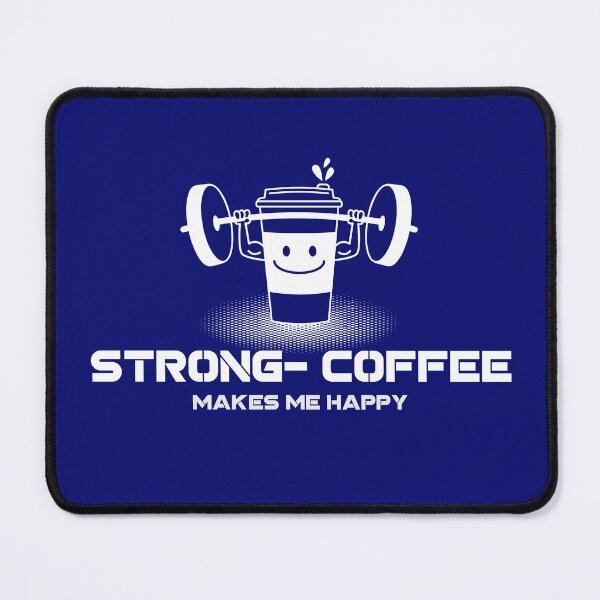 Item preview, Strong Coffee Lifting Barbell -  Woke Fitness Motivation  designed and sold by HIGH-SPIRIT.