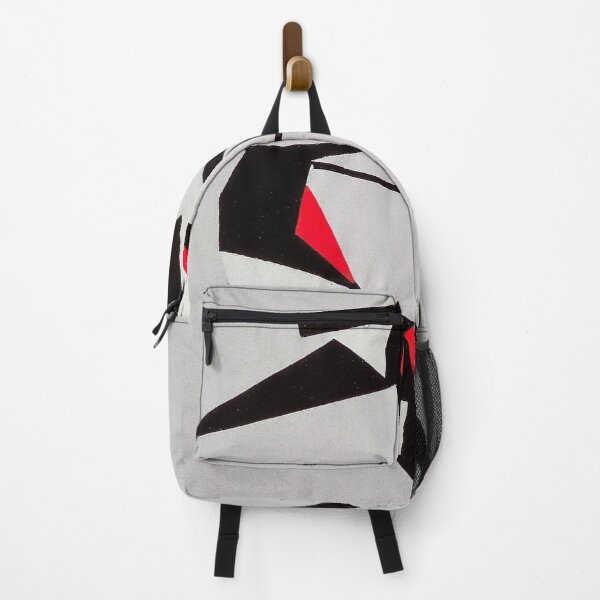 Item preview, Geometric Mountain Birds - Abstract Art - Black, White, Gray, and Red designed and sold by Inomaly Art.