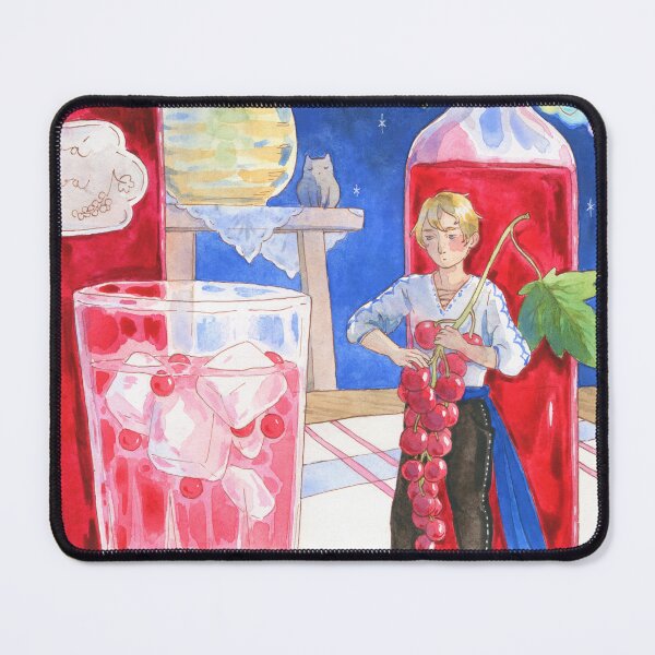Item preview, Redcurrant Syrup watercolor illustration designed and sold by Hynek Šnajdr.