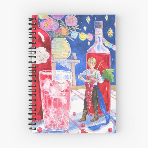 Item preview, Redcurrant Syrup watercolor illustration designed and sold by Hynek Šnajdr.