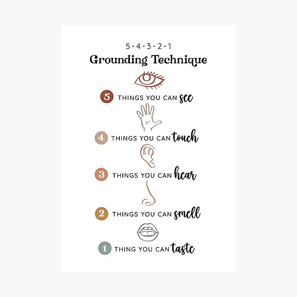Item preview, 5-4-3-2-1 Grounding Technique designed and sold by Plant  Kind Thoughts.