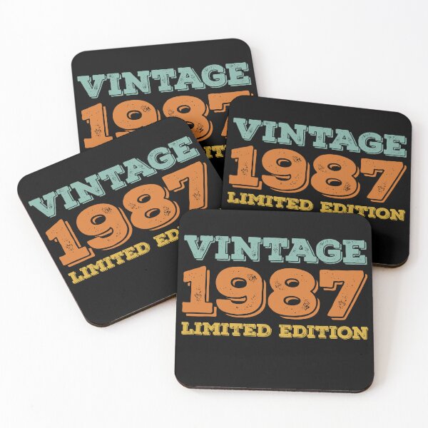 Item preview, VINTAGE 1987 LIMITED EDITION DISTRESSED RETRO BIRTHDAY GIFT IDEA designed and sold by Kipcio.