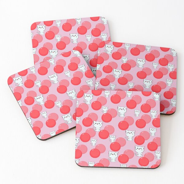 Item preview, Cute Cat Among Red Balloons Pattern designed and sold by Javedempire.