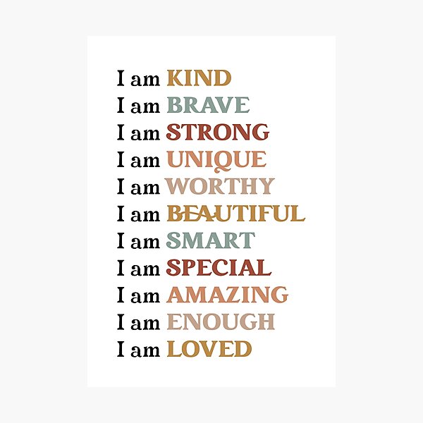 Item preview, Affirmations For Kids designed and sold by Plant  Kind Thoughts.
