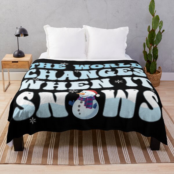 Item preview, The World Changes when It Snows - Hello Winter Vibes for Snow lover designed and sold by Alice-Elgawi.