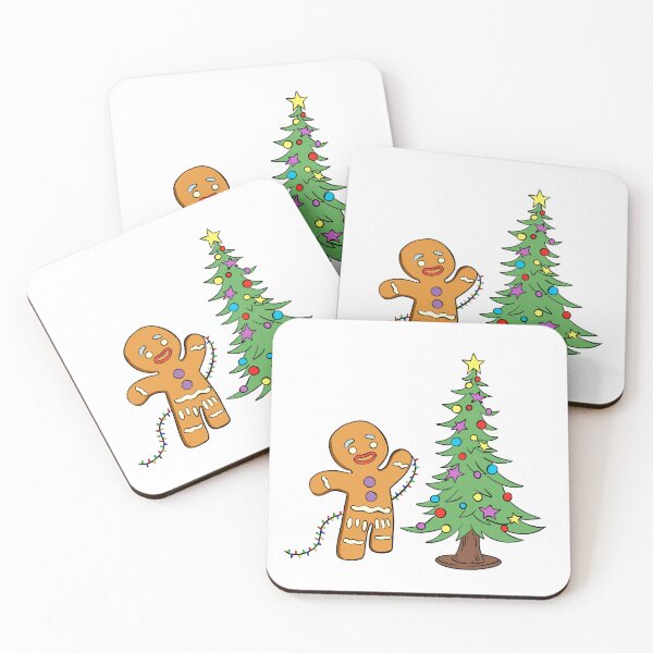 Item preview, Gingerbread Man Celebrating Christmas designed and sold by Lune Valley.