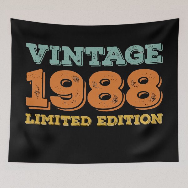 Item preview, VINTAGE 1988 LIMITED EDITION DISTRESSED RETRO BIRTHDAY GIFT IDEA designed and sold by Kipcio.