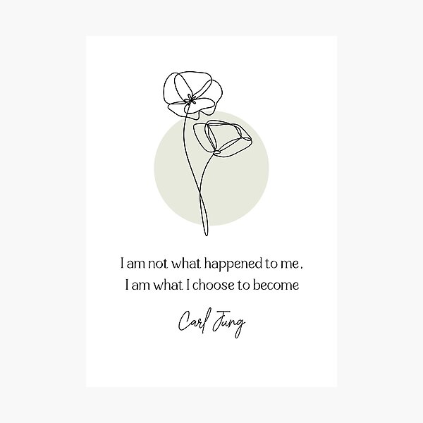 Item preview, Carl Jung Quote designed and sold by Plant  Kind Thoughts.