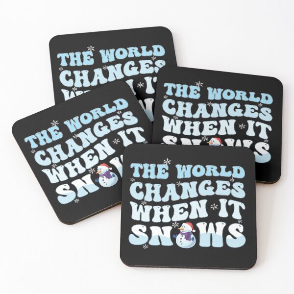 Item preview, The World Changes when It Snows - Hello Winter Vibes for Snow lover  designed and sold by Alice-Elgawi.