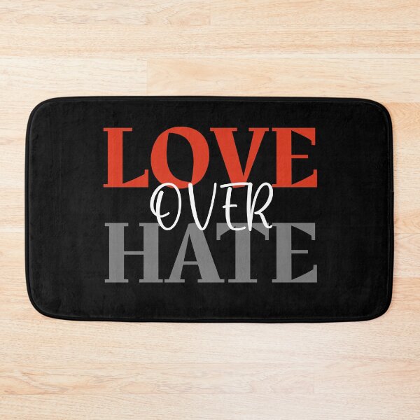 Item preview, LOVE OVER HATE - INSPIRATIONAL QUOTE designed and sold by KatisDesign.