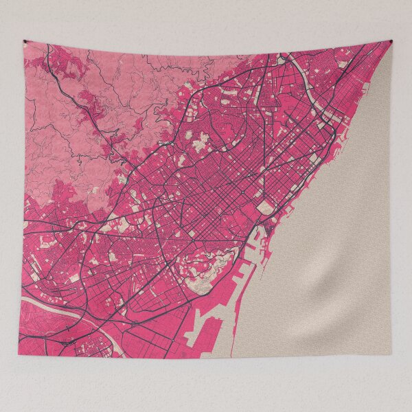 Item preview, Barcelona City Map of Spain - Blossom designed and sold by deMAP.
