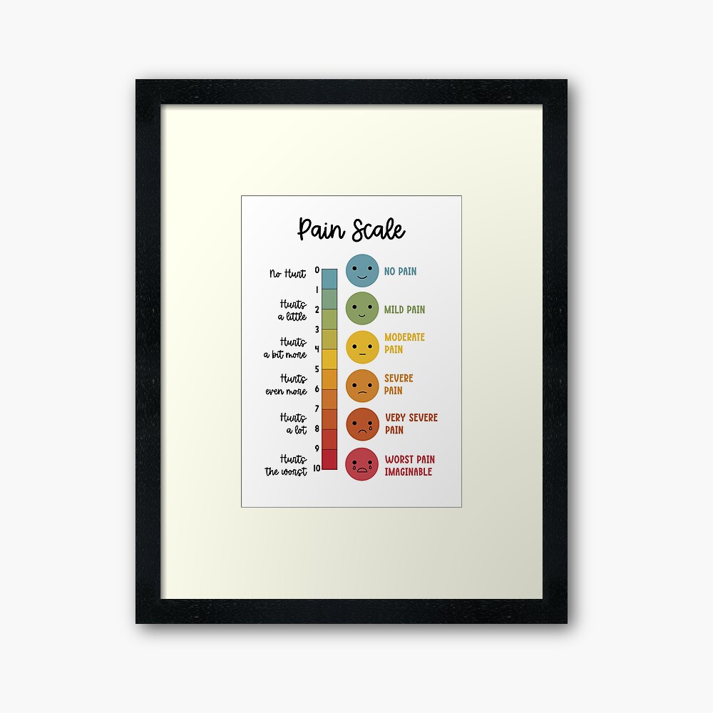 Pain Scale Photographic Print