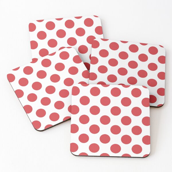 Item preview, Fiery Red polka dots designed and sold by coverinlove.