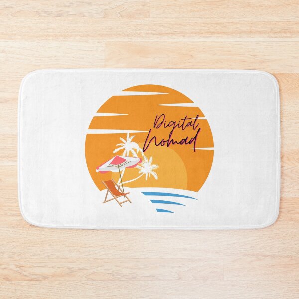 Item preview, Digital nomad lifestyle, working freely from a beach designed and sold by NoetherSym.