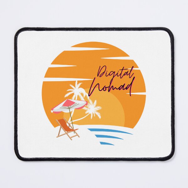 Item preview, Digital nomad lifestyle, working freely from a beach designed and sold by NoetherSym.