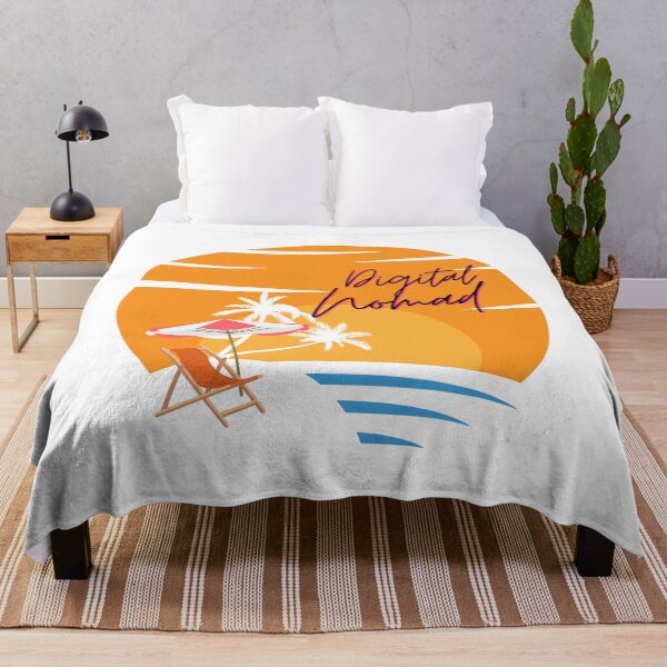 Item preview, Digital nomad lifestyle, working freely from a beach designed and sold by NoetherSym.
