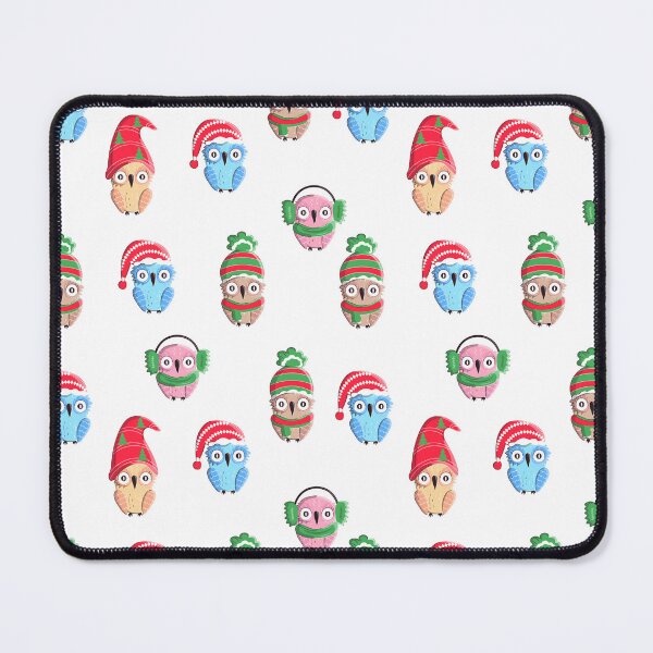 Item preview, Christmas Cute Owl Seamless Pattern designed and sold by Gamicnum.