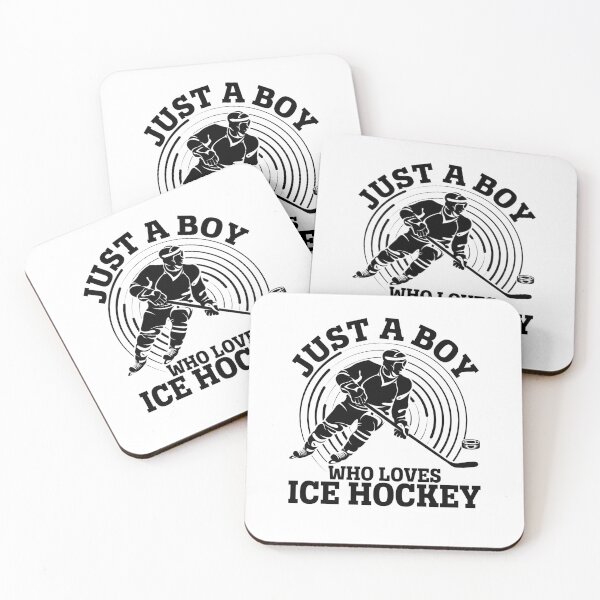 Item preview, Funny Just A Boy Who Loves Ice Hockey For Hockey Boys Kids designed and sold by rifatart.