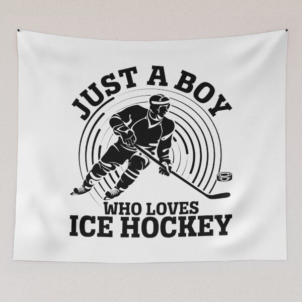 Item preview, Funny Just A Boy Who Loves Ice Hockey For Hockey Boys Kids designed and sold by rifatart.