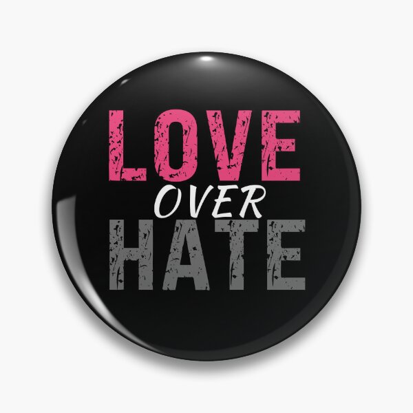 Item preview, LOVE OVER HATE - inspirational quote  designed and sold by KatisDesign.