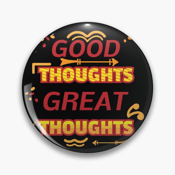 Item preview, Good thoughts great thoughts Yellow text art designed and sold by feel-free-store.