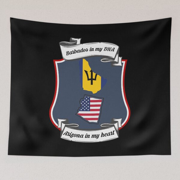 Item preview, Barbados in my DNA, Arizona in my heart Heritage designed and sold by Tony ⭐⭐⭐⭐⭐.
