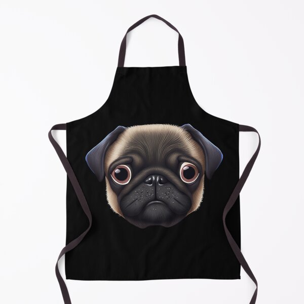 Artikelvorschau, Hund mit Mopsgesicht entworfen und verkauft von AnimalArtPhotos.