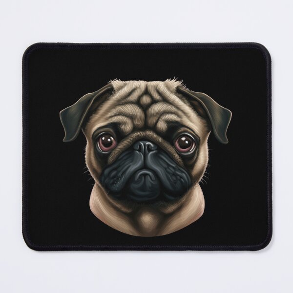 Item preview, Dog head pug designed and sold by AnimalArtPhotos.