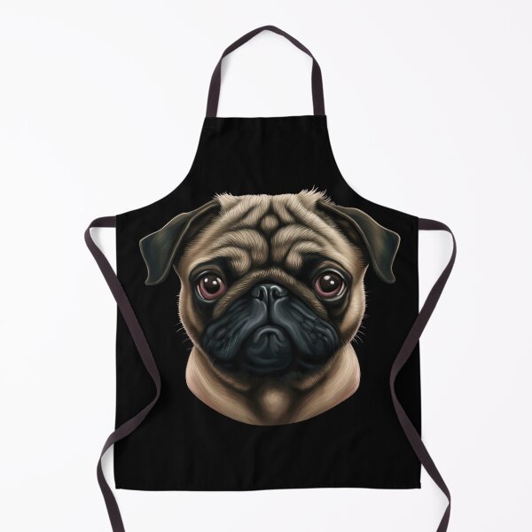 Item preview, Dog head pug designed and sold by AnimalArtPhotos.
