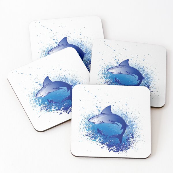 Item preview, Emerges white shark ( Watercolor ) designed and sold by Blackmoon9.