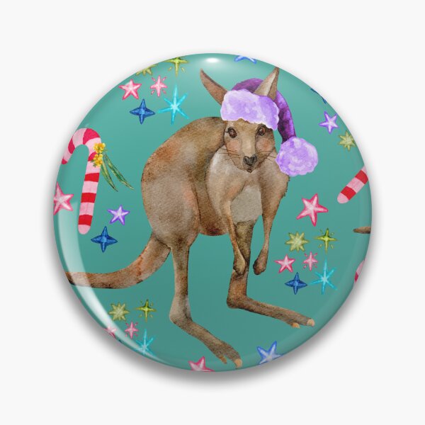 Item preview, Australian Christmas Kangaroo  designed and sold by Sketchbook Designs.