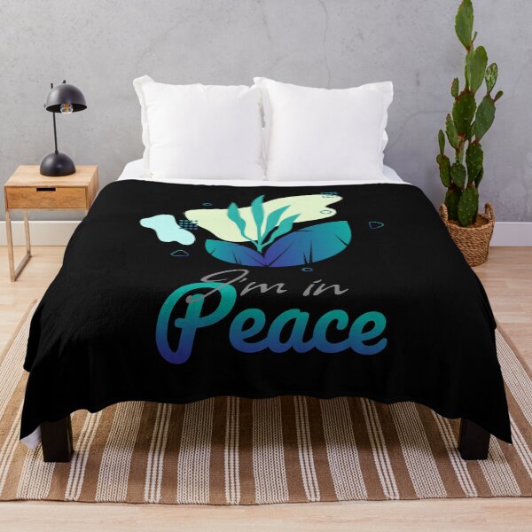 Item preview, I'm In Peace text art with nature art designed and sold by feel-free-store.