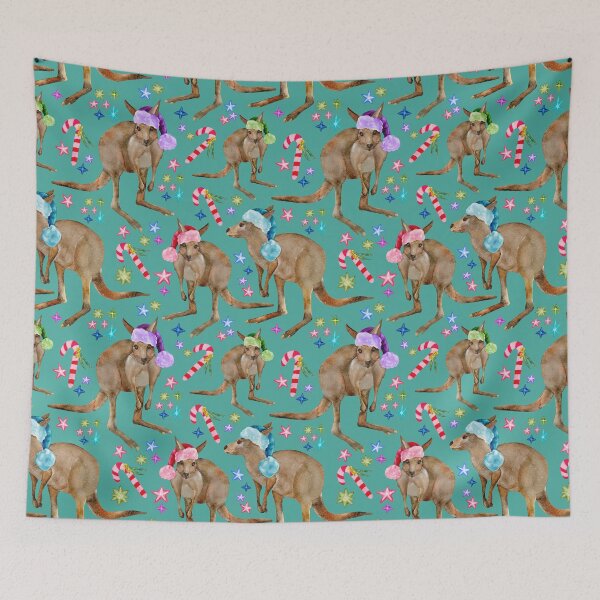 Item preview, Australian Christmas Kangaroo  designed and sold by Sketchbook Designs.