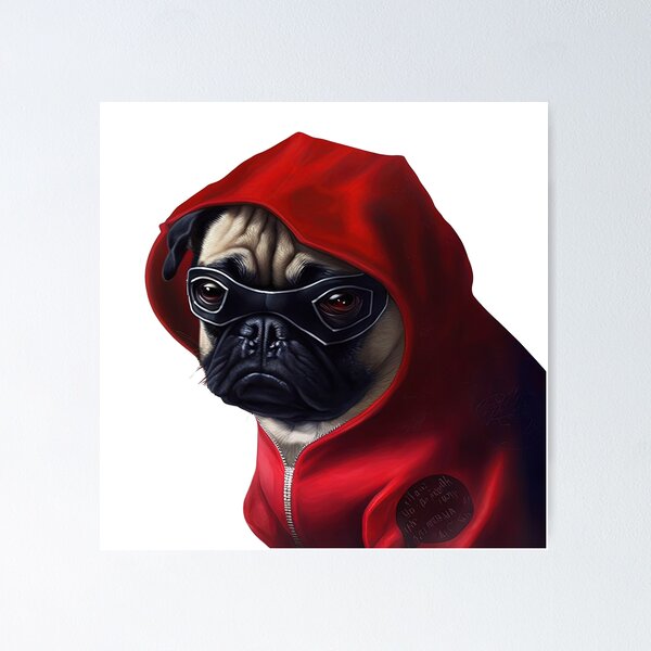 Item preview, Super pug designed and sold by AnimalArtPhotos.