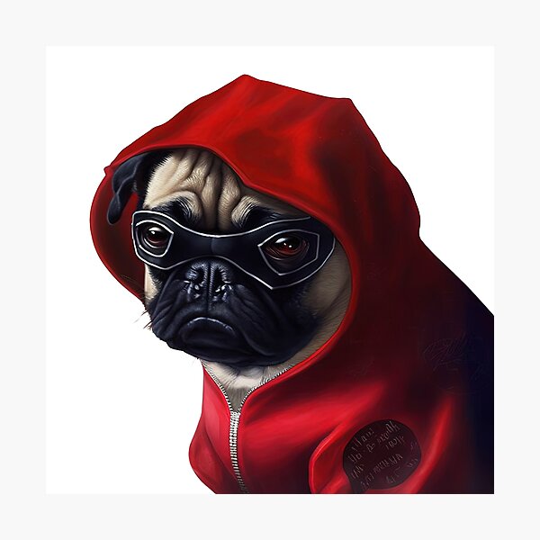 Item preview, Super pug designed and sold by AnimalArtPhotos.