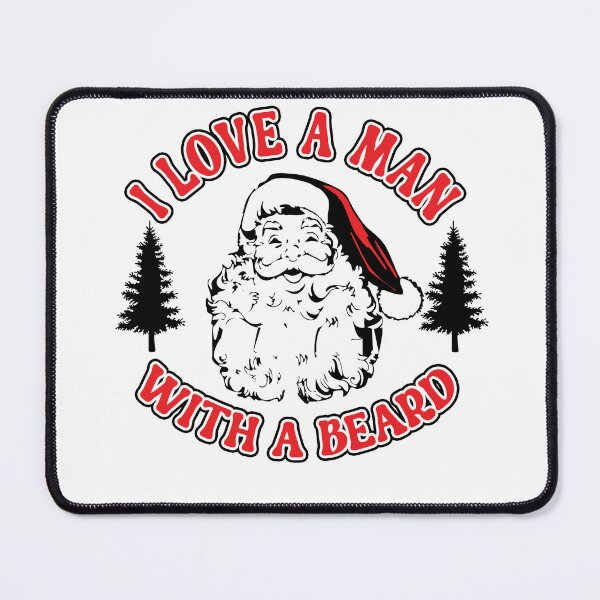 Item preview, I Love A Man With A Beard Retro Santa Christmas Tree (Christmas Party Gift) designed and sold by i-longmanshop.