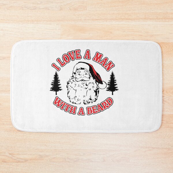 Item preview, I Love A Man With A Beard Retro Santa Christmas Tree (Christmas Party Gift) designed and sold by i-longmanshop.