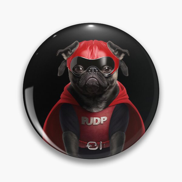 Item preview, Superhero pug designed and sold by AnimalArtPhotos.