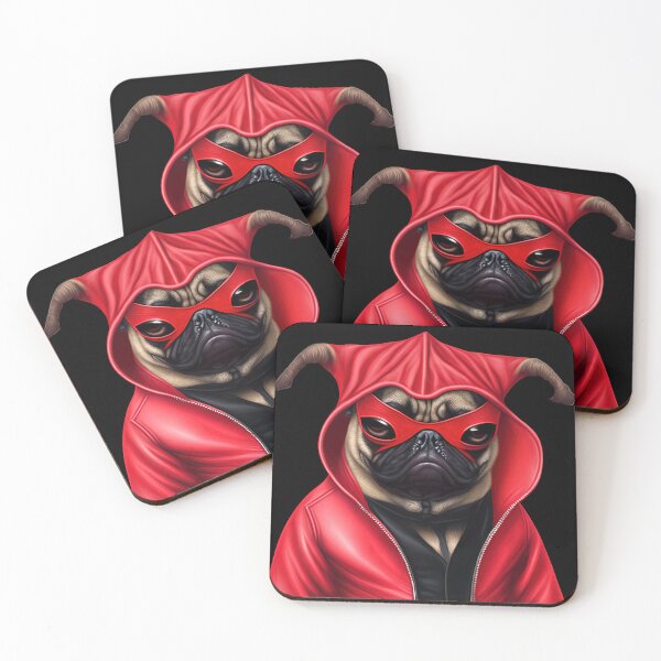 Item preview, Pug man to the rescue designed and sold by AnimalArtPhotos.
