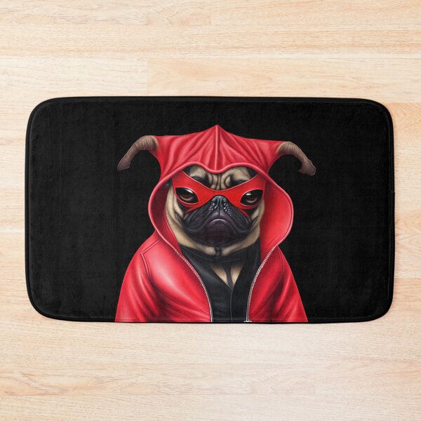 Item preview, Pug man to the rescue designed and sold by AnimalArtPhotos.