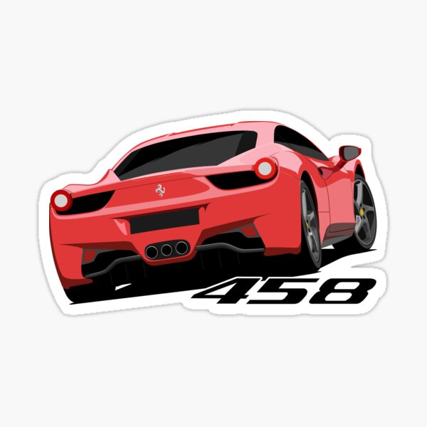 Ferrari 458 Stickers for Sale