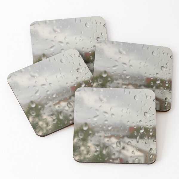 Item preview, Rain on window overlooking New York City designed and sold by brady4415.