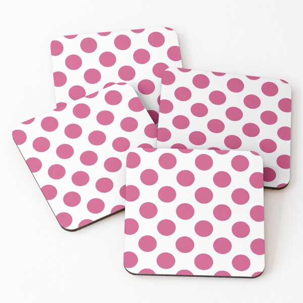 Item preview, Bold Pink Yarrow polka dots designed and sold by coverinlove.
