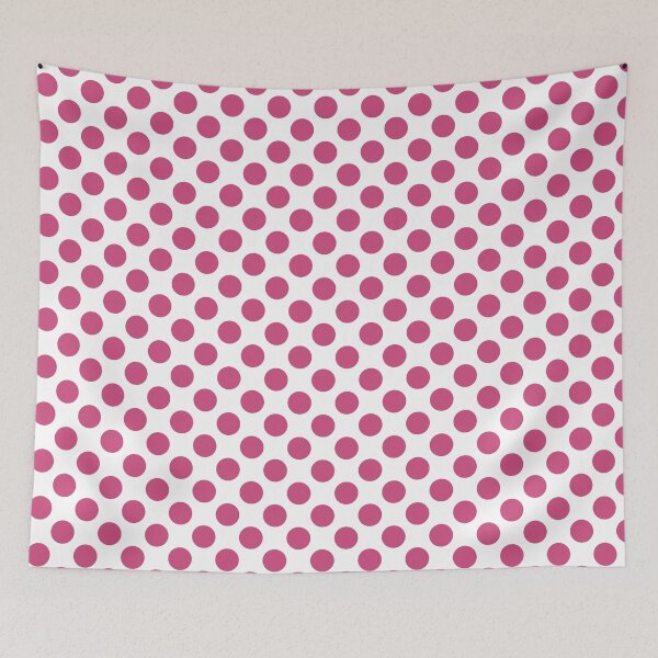Item preview, Bold Pink Yarrow polka dots designed and sold by coverinlove.