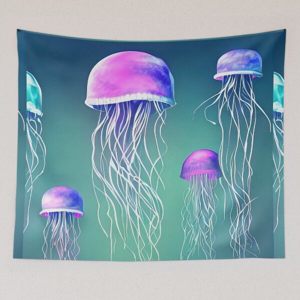 Item preview, Jelly fish beautiful painting designed and sold by SinghVillasra.