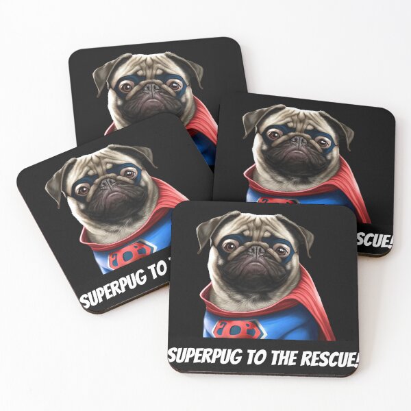 Item preview, Super pug to the rescue designed and sold by AnimalArtPhotos.