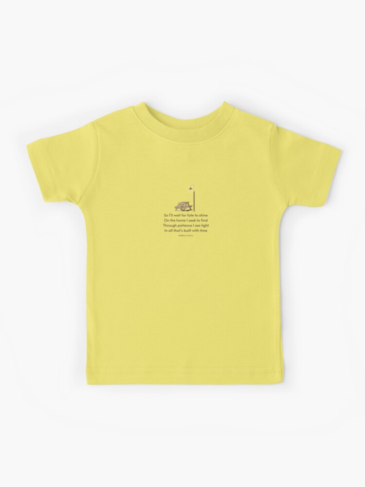 Patience Lyrics (by Hollow Coves) | Kids T-Shirt