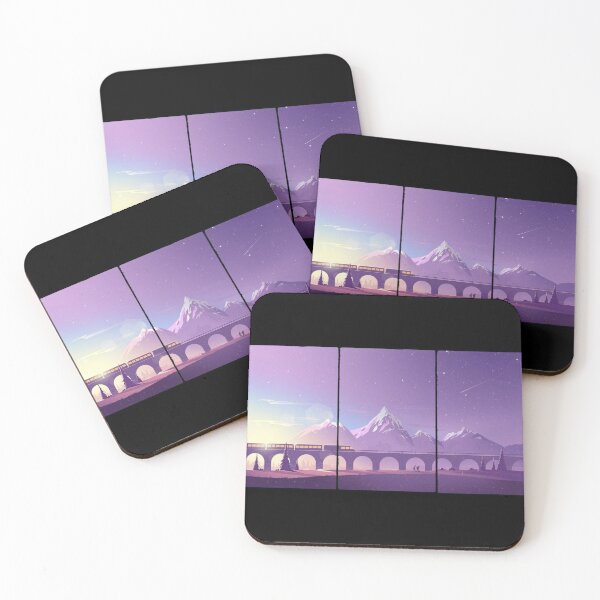Item preview, Train Journey through Purple Mountains designed and sold by CreativNode.