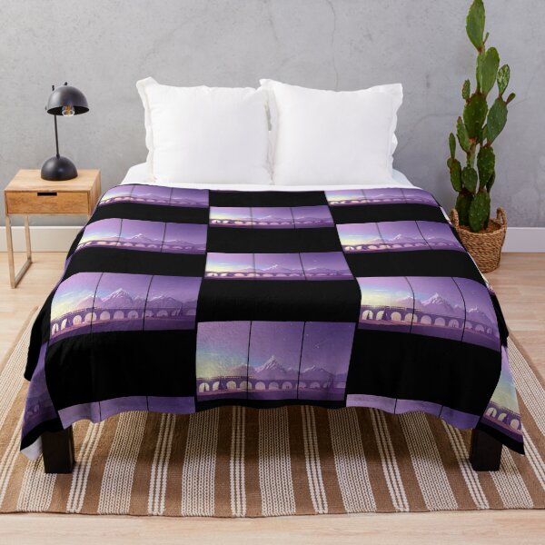 Item preview, Train Journey through Purple Mountains designed and sold by CreativNode.