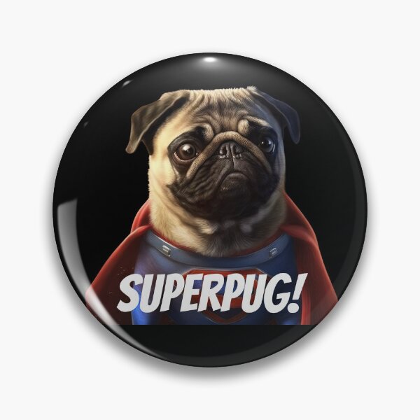 Item preview, Super hero pug designed and sold by AnimalArtPhotos.